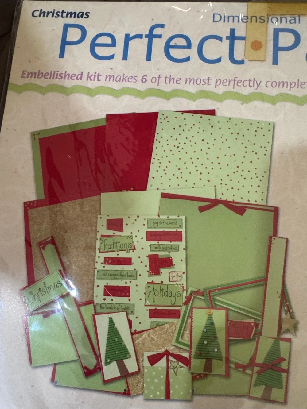 Christmas Scrapbook Kit - Green & Red